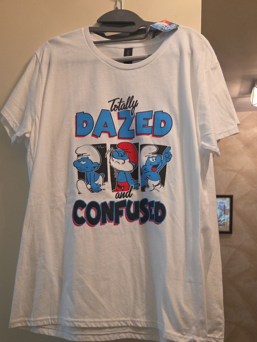 White 'Totally Dazed and Confused' Graphic Tee - Smurfs